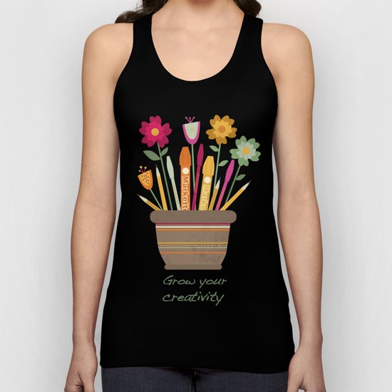 Grow your creativity Unisex Tank Top