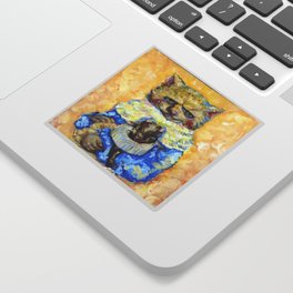Cat and Goat Sticker