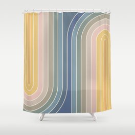 Gradient Curvature IV Shower Curtain