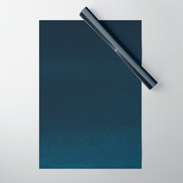 Navy blue teal hand painted watercolor paint ombre Wrapping Paper