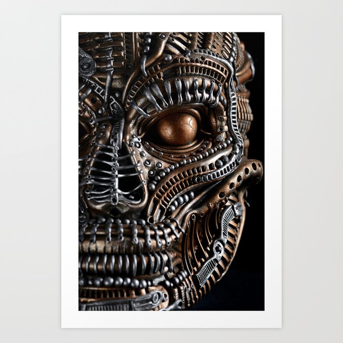 Biomechanical monster Art Print