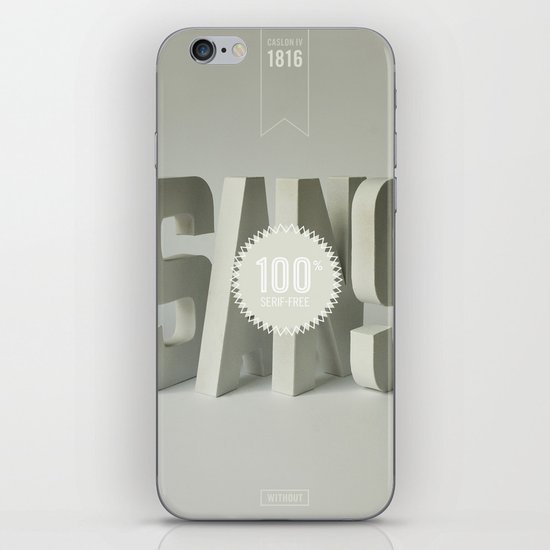 Sans Serif iPhone & iPod Skin