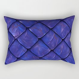 Dragon Skin (Blue) Rectangular Pillow