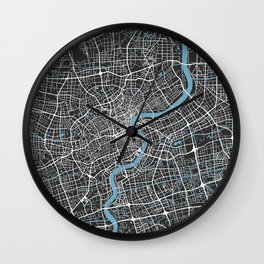 SHANGHAI Map Print - China | More Colors, Review My Collections Wall Clock