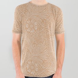 William Morris Marigold Soft Apricot All Over Graphic Tee