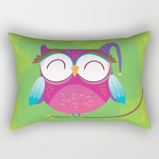 Night owl Rectangular Pillow