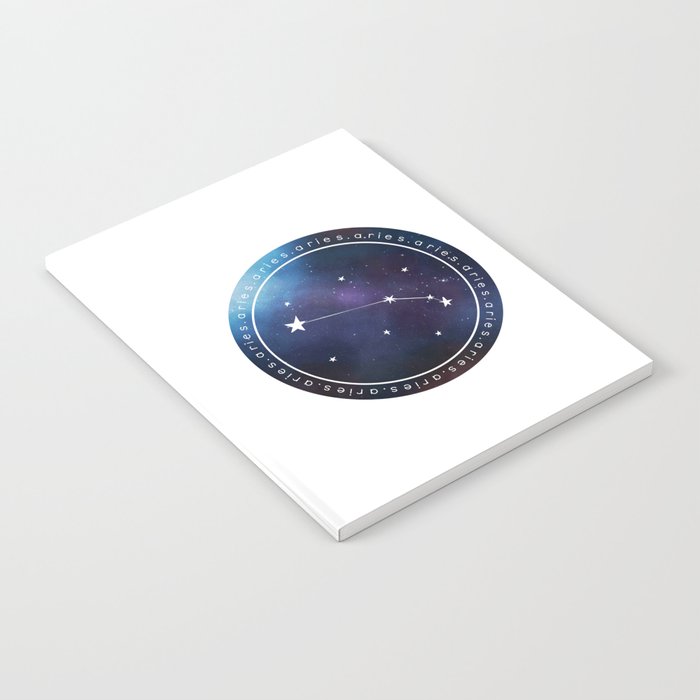 Aries Zodiac | Nebula Circle Notebook