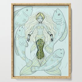 Fantasy Mermaid Serving Tray