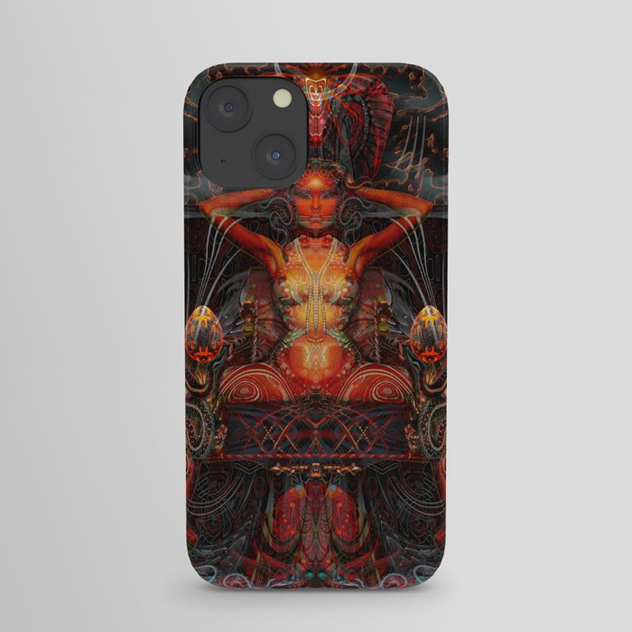 Triptych: Shakti - Red Goddess iPhone Case