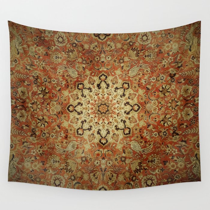 Traditional Sunshine rug Wall Tapestry by YodelingbeansArt Society6