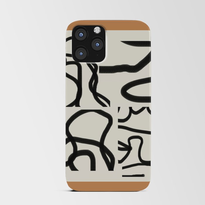 Abstract line art 188 iPhone Card Case