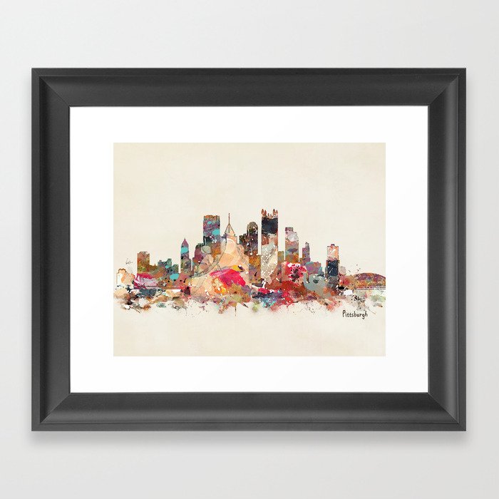 pittsburgh Framed Art Print by bri.buckley Society6
