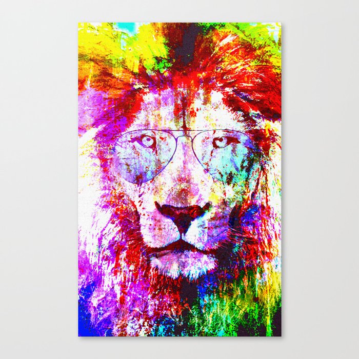 Lion Paint Art Canvas Print By Adystuta Society6