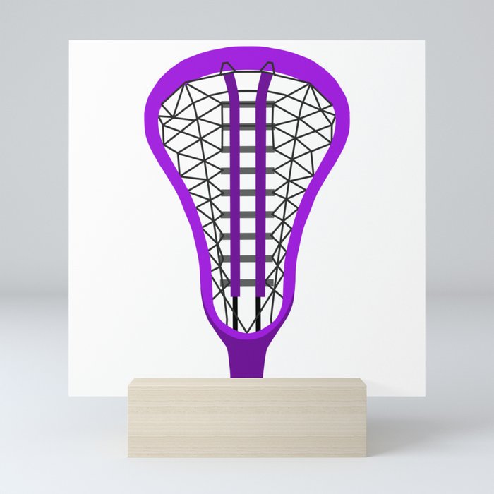 Girls'/Women's Lacrosse Sticks - Purple Mini Art Print by