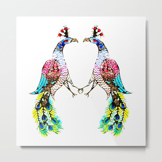 Peacock Metal Print