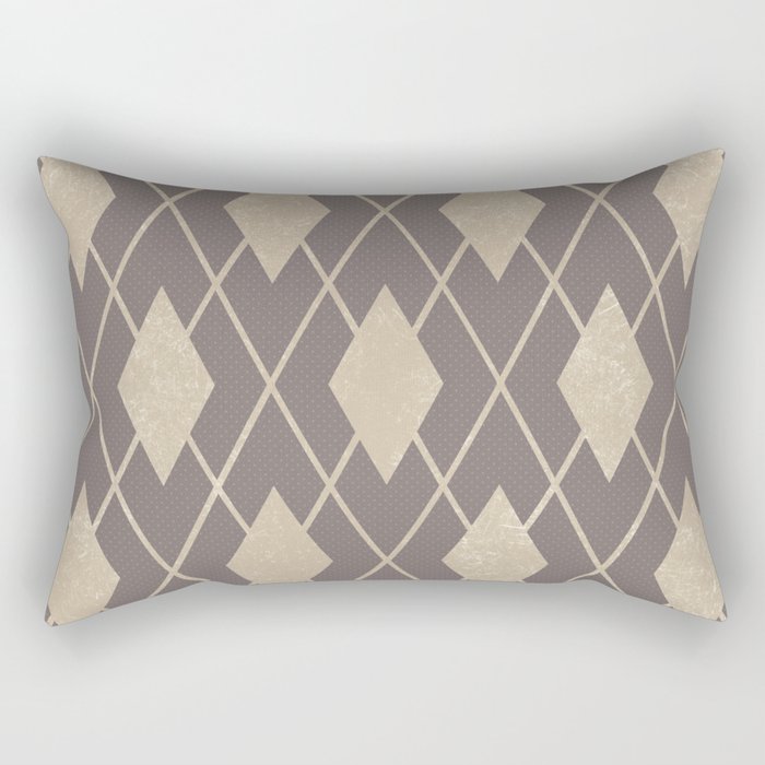 Diamond Lines Geometric Art Rectangular Pillow