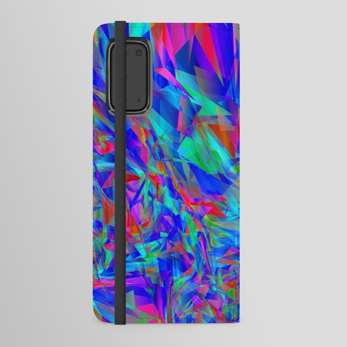 Abstract Sharp Multi Colour Background. Android Wallet Case