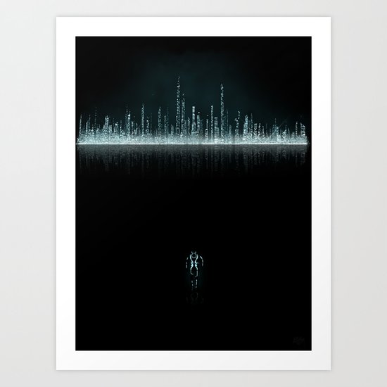 TRON CITY Art Print
