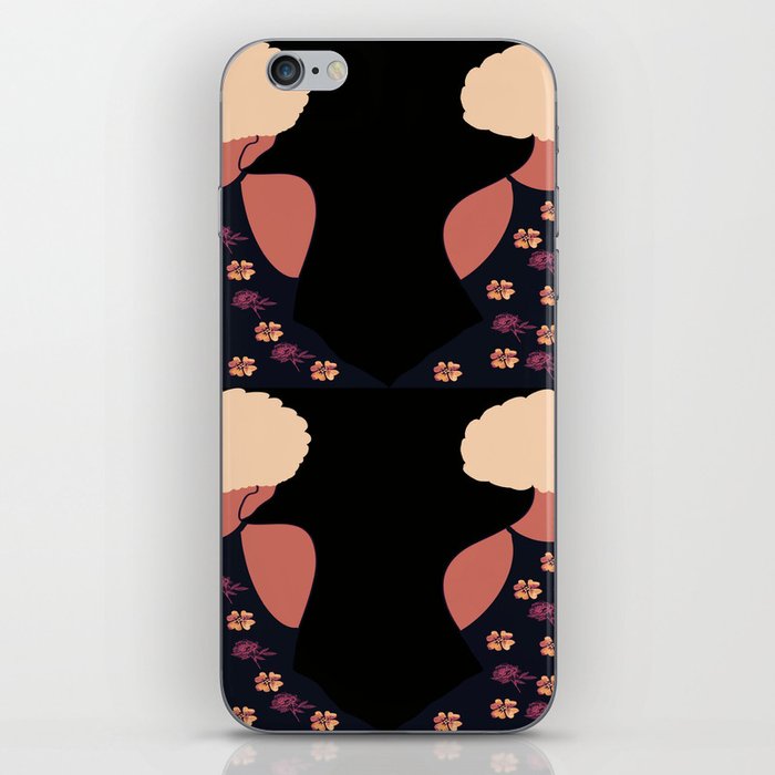 Woman At The Meadow Vintage Dark Style Pattern 41 iPhone Skin