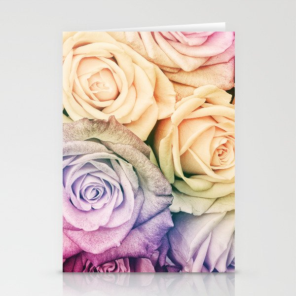 Some people grumble -Colorful Roses - Rose Garden pattern Stationery Cards