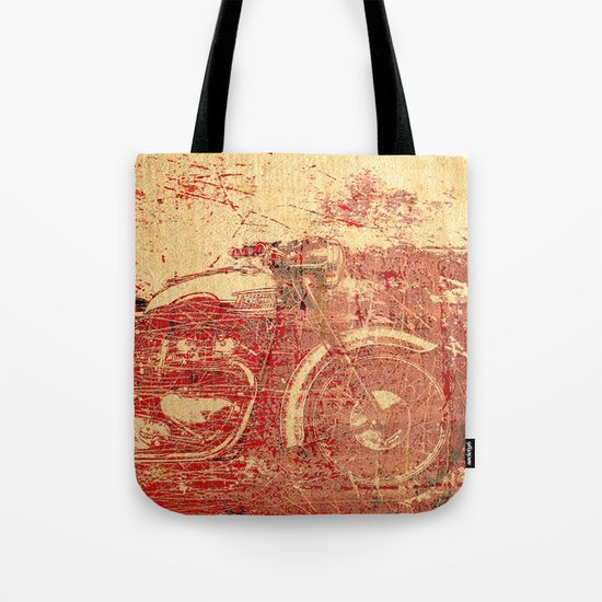 Triumph - Vintage Motorcycle Tote Bag