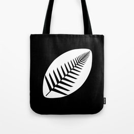 NZ Rugby Tote Bag | Kiwi, Monochrome, Newzealand, Graphicdesign, Minimal, Rugbyleague, Minimalist, Fernleaf, Digital, Rugby 