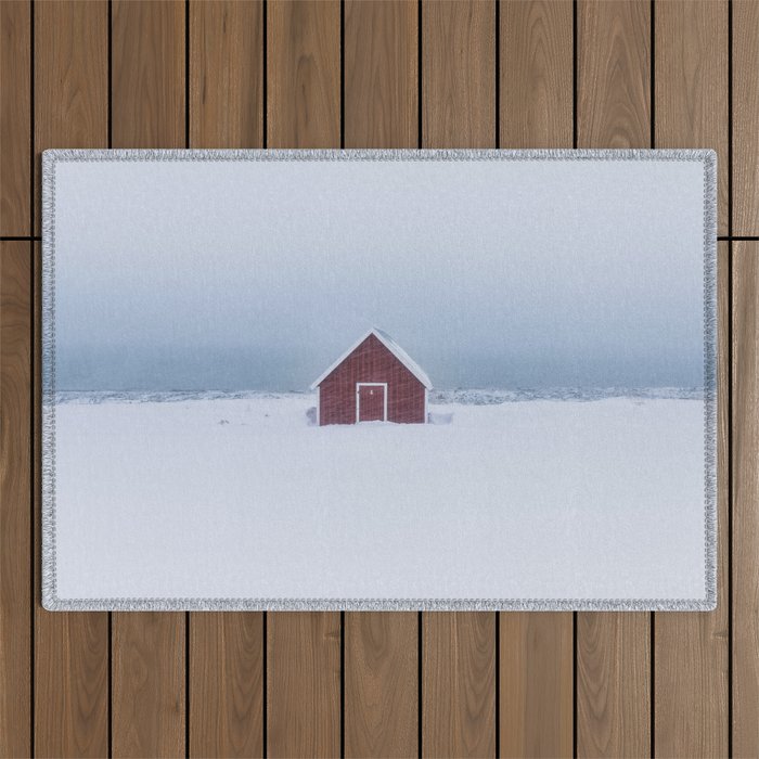 Snowfall - Landscape and Nature Photography Outdoor Rug