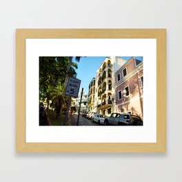 Velocidad Maxima 5, Old San Jaun Framed Art Print