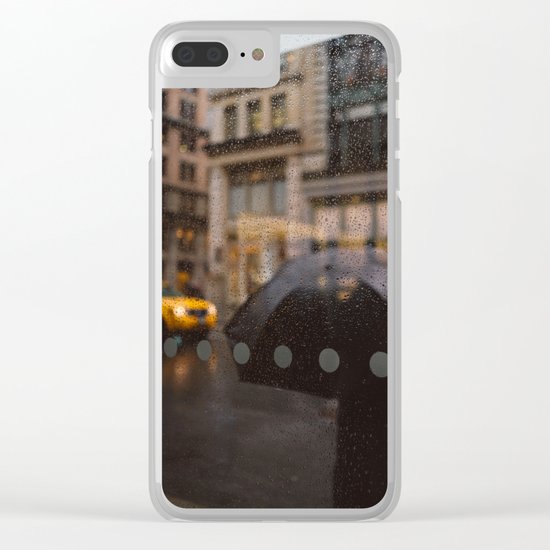 Rainy Manhattan Clear iPhone Case