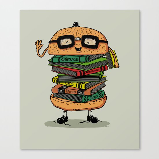 Geek Burger Canvas Print