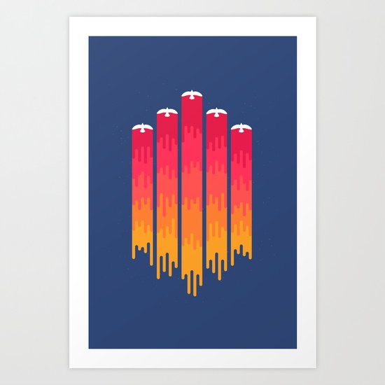 Break the Night with Color Art Print