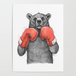 Bear Boxer Poster