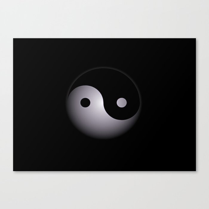 Yin-Yang Abstract Canvas Print