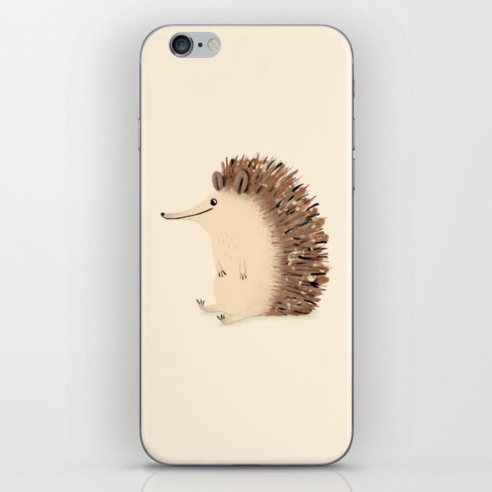 Happy Hedgehog Sketch iPhone Skin