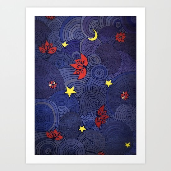 Lotus Sky Art Print