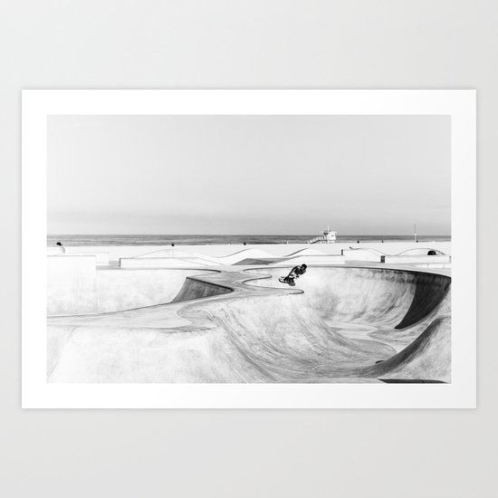 Venice Beach Skatepark Art Print
