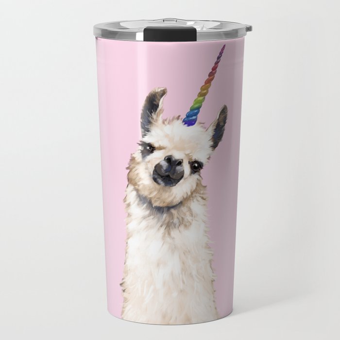 Unicorn Llama Travel Mug
