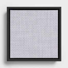 Grey Polka Framed Canvas