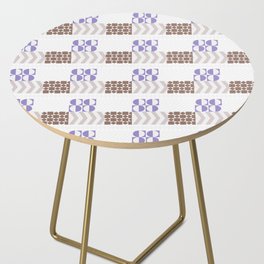 Dancing with Mondrian in Soft Colors Side Table