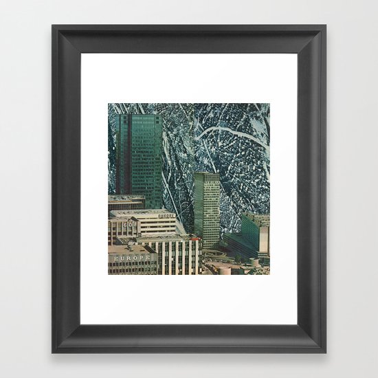evolution is cold Framed Art Print