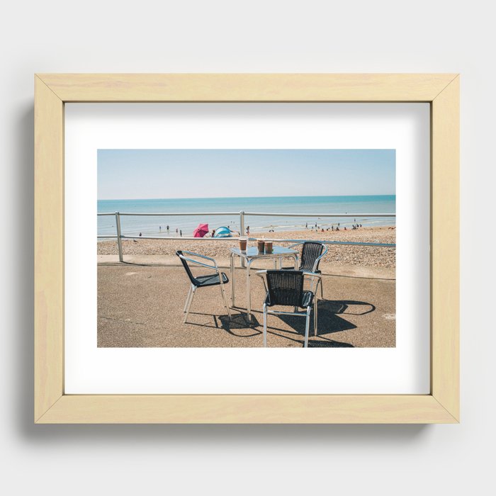 Beachside Coffee Recessed Framed Print