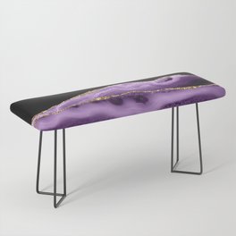 Purple & Gold Agate Texture 13 Bench