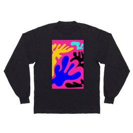 9  Matisse Cut Outs Inspired 220602 Abstract Shapes Organic Valourine Original Long Sleeve T-shirt