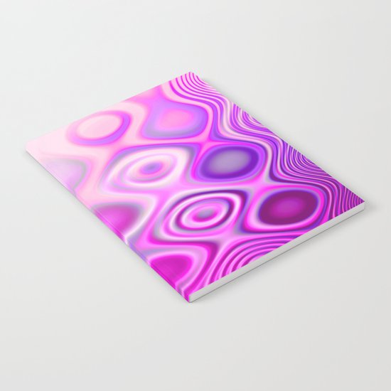 Dots in Motion (hot pink) Notebook