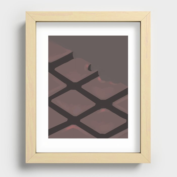 Chocolate Recessed Framed Print