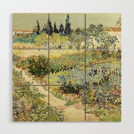 Vincent Van Gogh : Garden at Arles Wood Wall Art