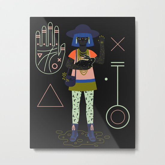 Witch Series: Palm Reader Metal Print