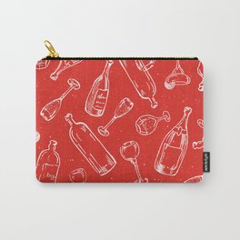 Bottles and Glasses Carry-All Pouch