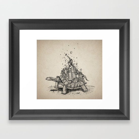 Tortoise Town Framed Art Print