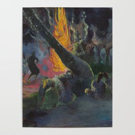 Upa Upa, The Fire Dance - Paul Gauguin Poster